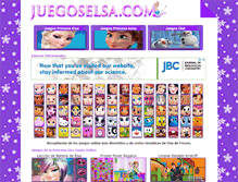 Tablet Screenshot of juegoselsa.com